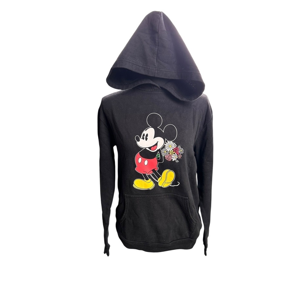 Disney Mickey Mouse with embroidered flowers black size‎ L kids